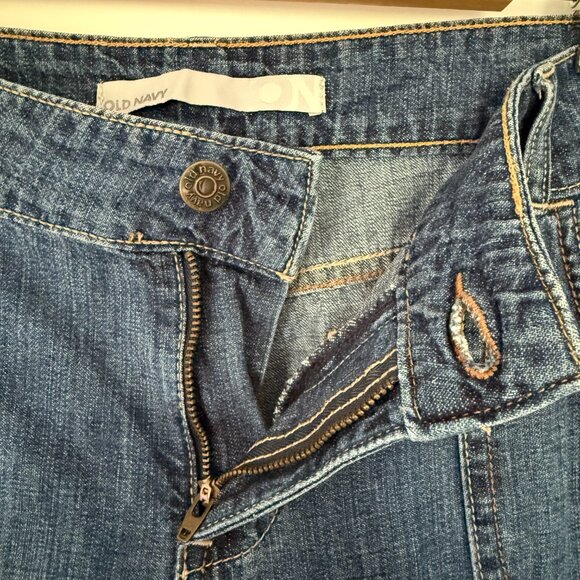 Old Navy Jeans - Low waisted - Wide Leg Dark Wash - Size 12 - Picture 6 of 13